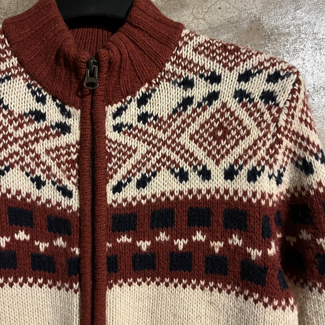 빈티지 니트 집업 상품이미지2