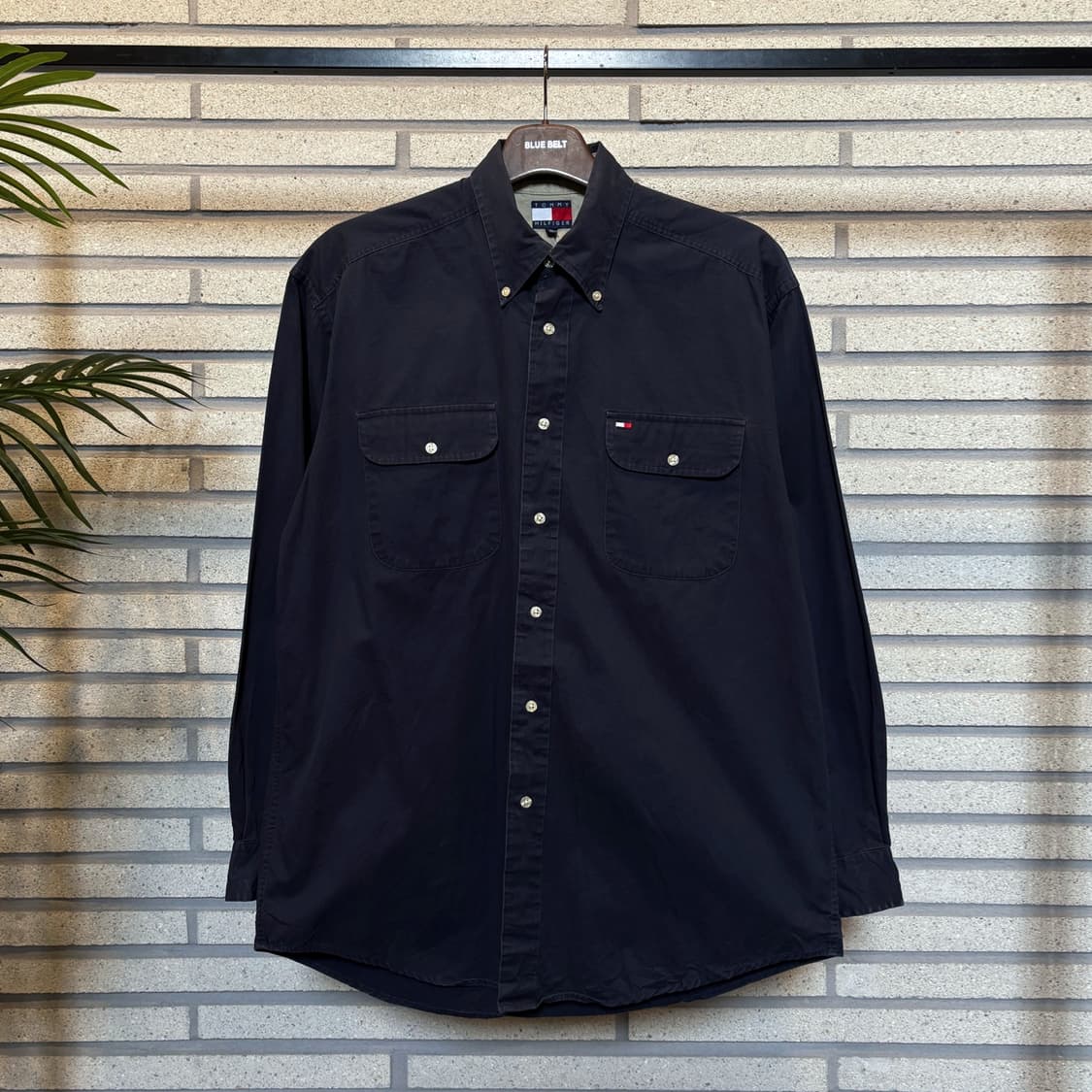 TOMMY HILFIGER 타미힐피거 코튼 워크셔츠 플랩포켓 로고 디테일 상품이미지2