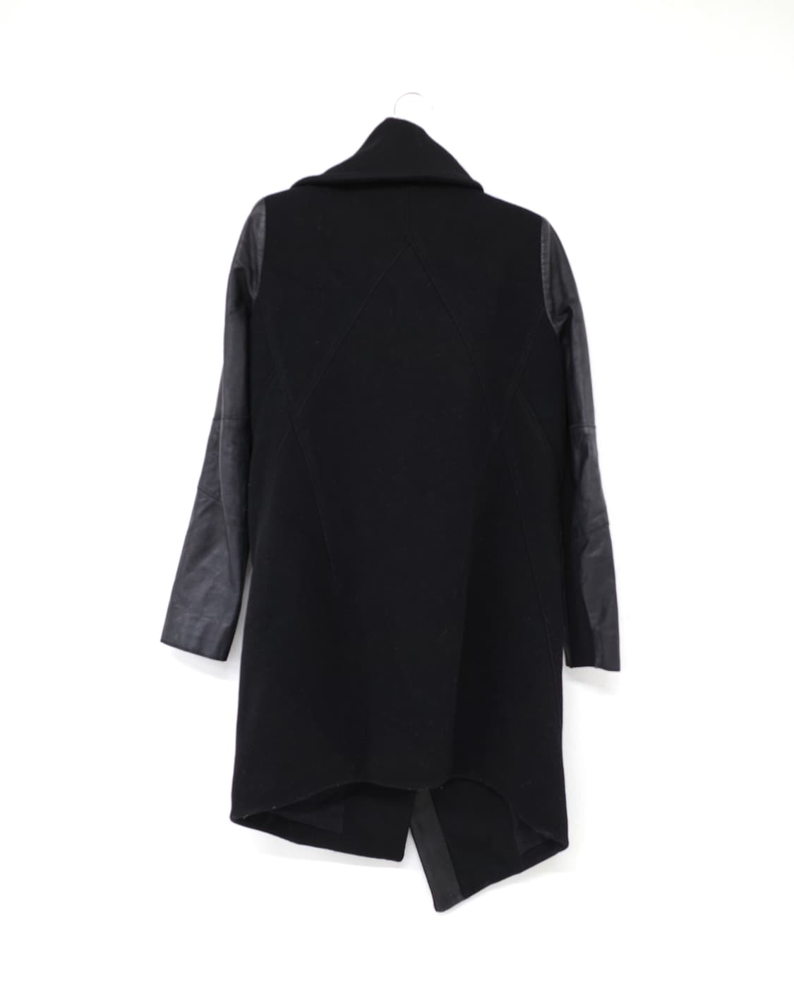 Helmut Lang Sleeve Leather Wool Coat 상품이미지2