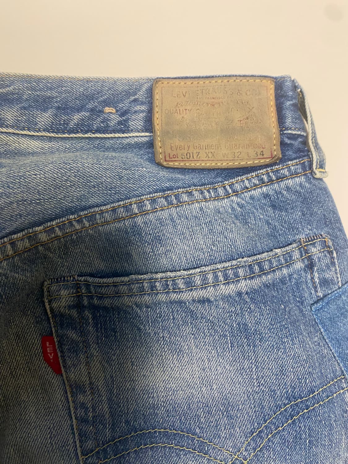 (32x34)LVC 54501XX 데미지 패치워크 상품이미지3