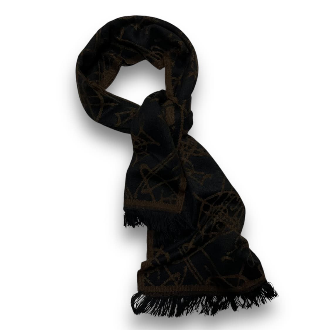 비비안 웨스트우드 ORB 오브 패턴 빈티지 머플러 상품이미지2