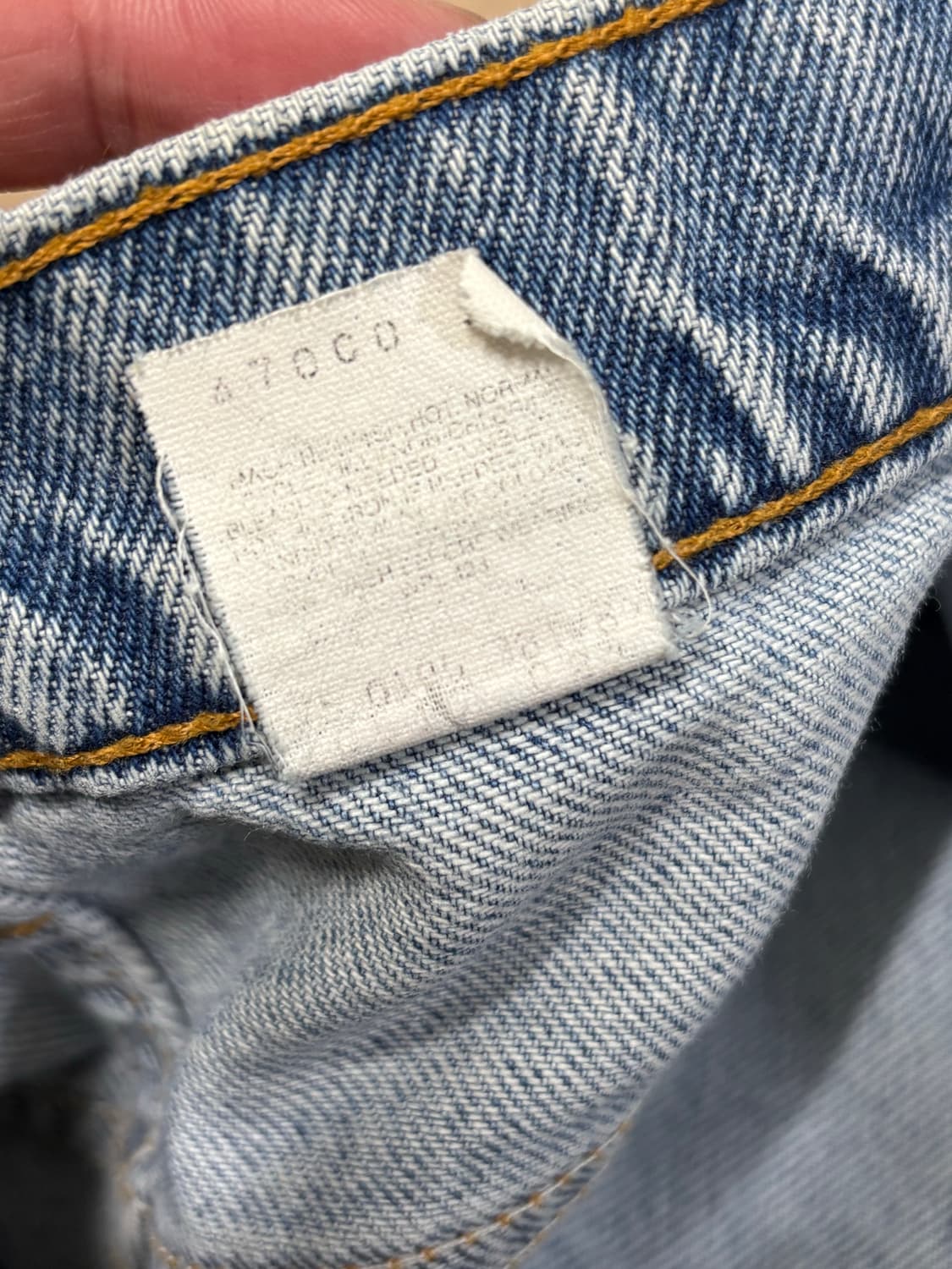90s Levi’s usa 517 오렌지탭 데님 연청 상품이미지7