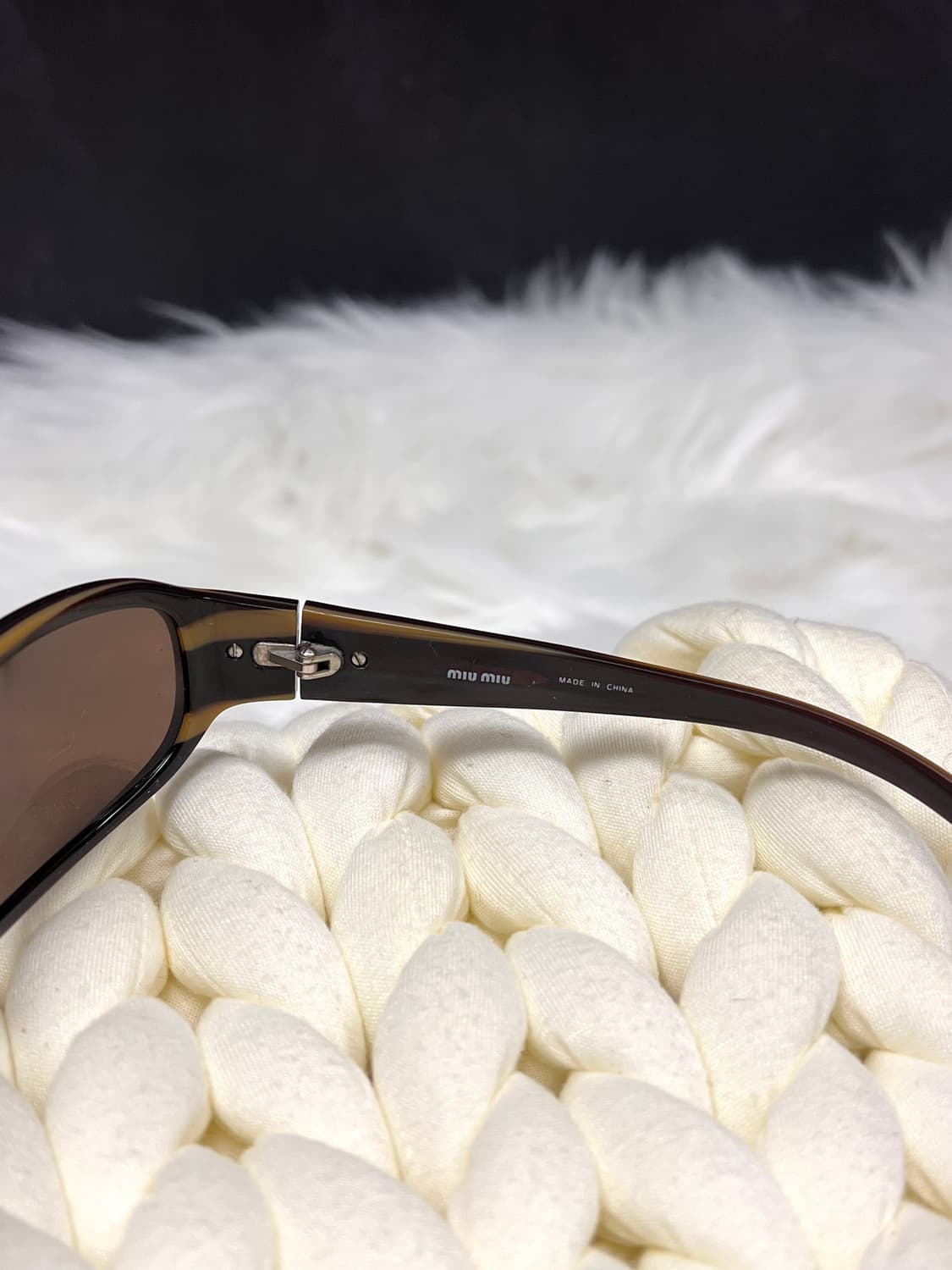 MiuMiu 미우미우 레오파드 브라운 호피 슬림 프레임 선글라스 상품이미지6