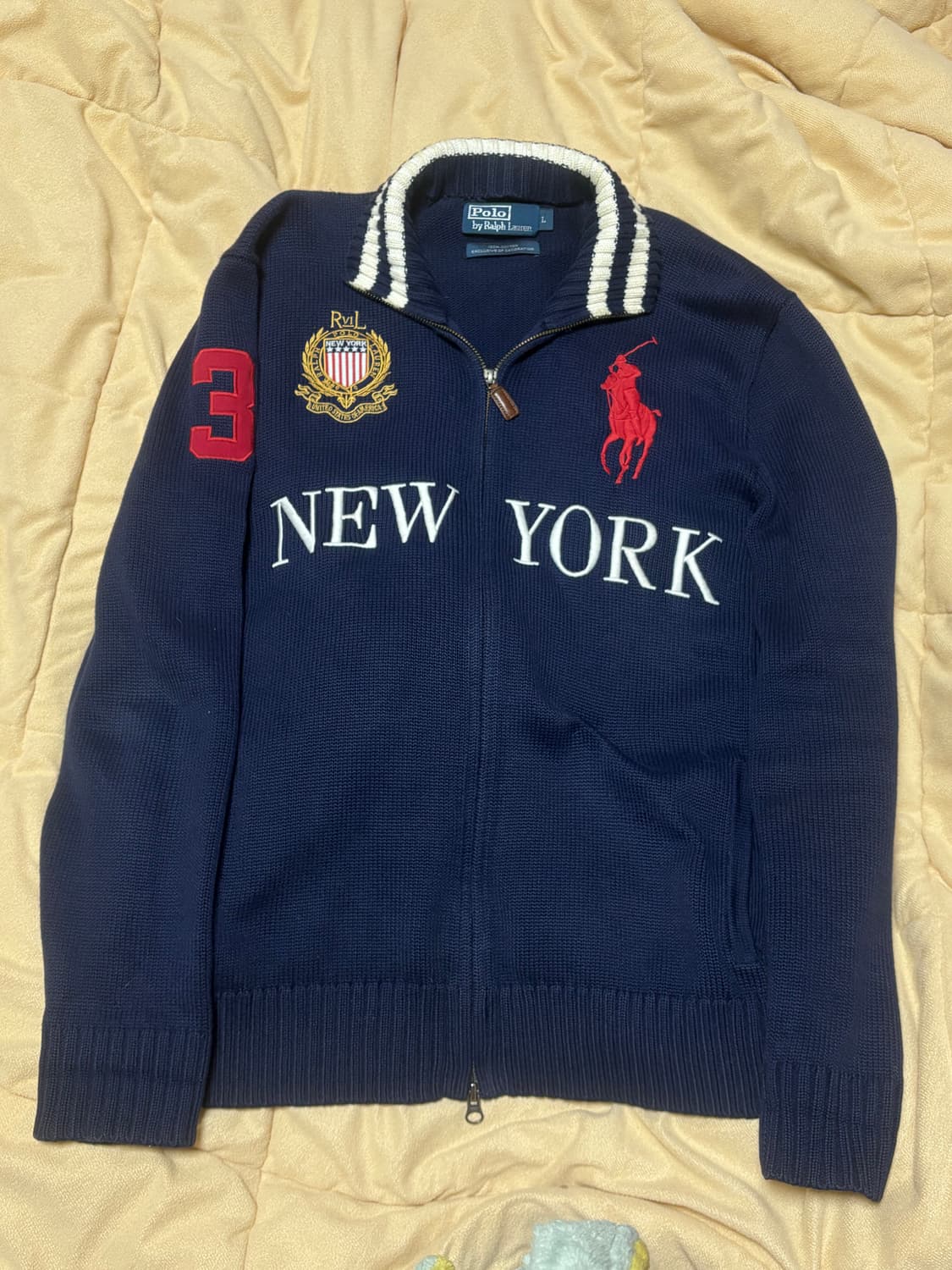 폴로 빅포니 뉴욕 투웨이 니트집업 상품이미지1