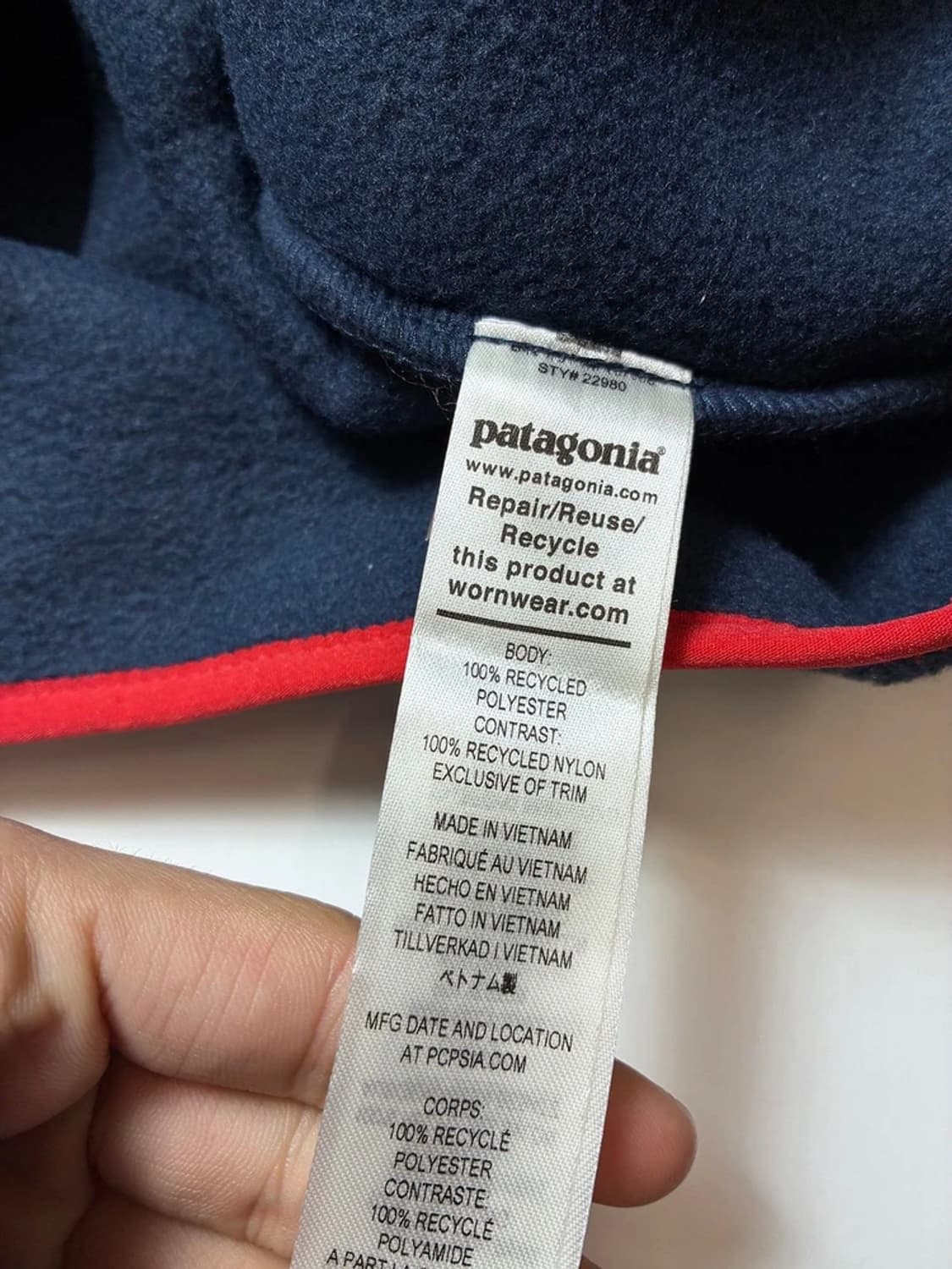 파타고니아 신칠라 플리스 집업 아노락 PN9124 상품이미지7