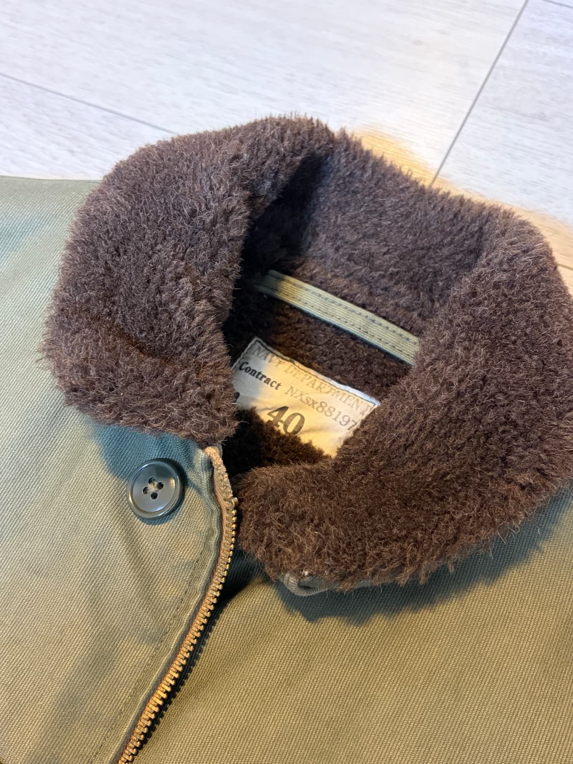 리얼맥코이 n-1 덱자켓 올리브 한정판 상품이미지5