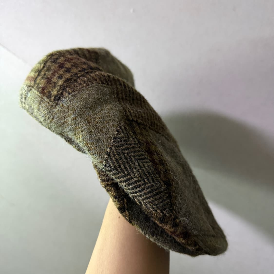 폴로 랄프로렌 울 체크패턴 헌팅캡 M (58cm) 상품이미지3