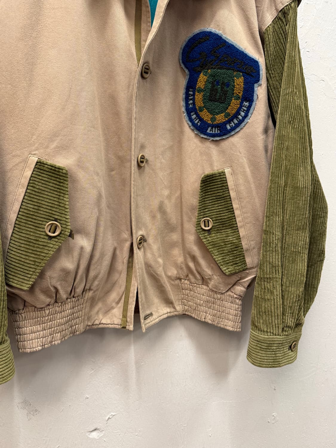F) 8-90s Japan Corduroy Mix Patch Bomber 상품이미지3