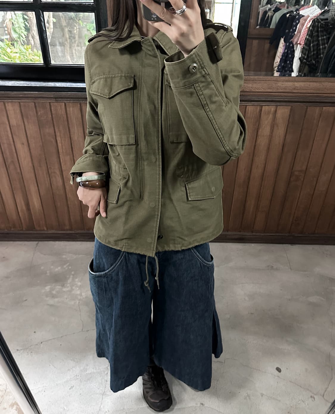 HYKE military field jacket 상품이미지2