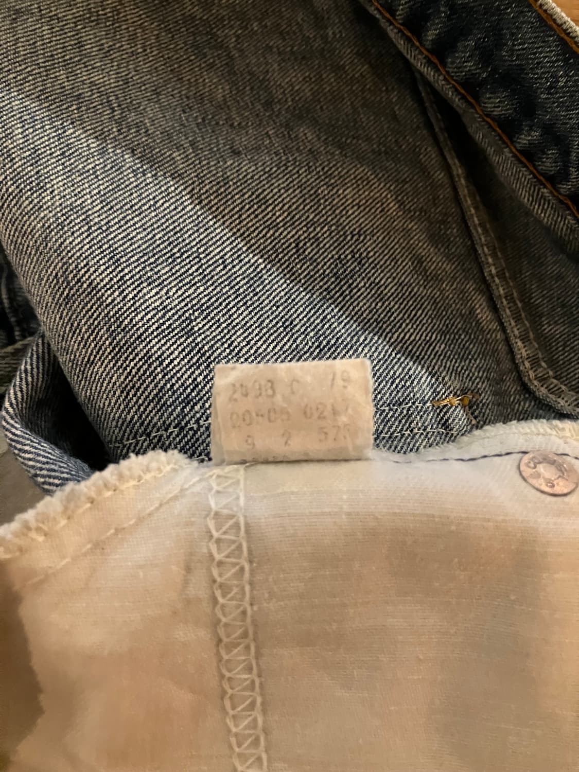 80s USA 빈티지 리바이스 505 오렌지탭 데님 팬츠 상품이미지10