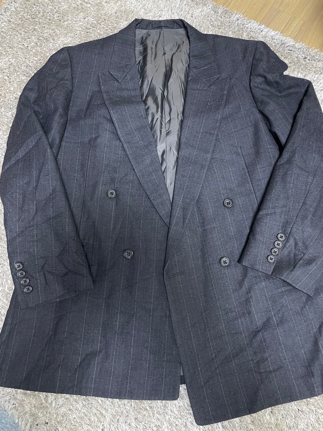 버버리 스트라이프 더블 브레스티드 사이즈 105 상품이미지1