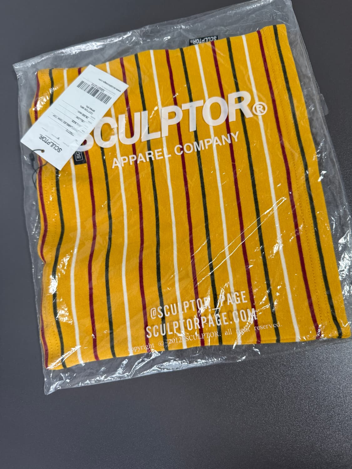 스컬프터 레이블드 탱크탑 옐로우 상품이미지3