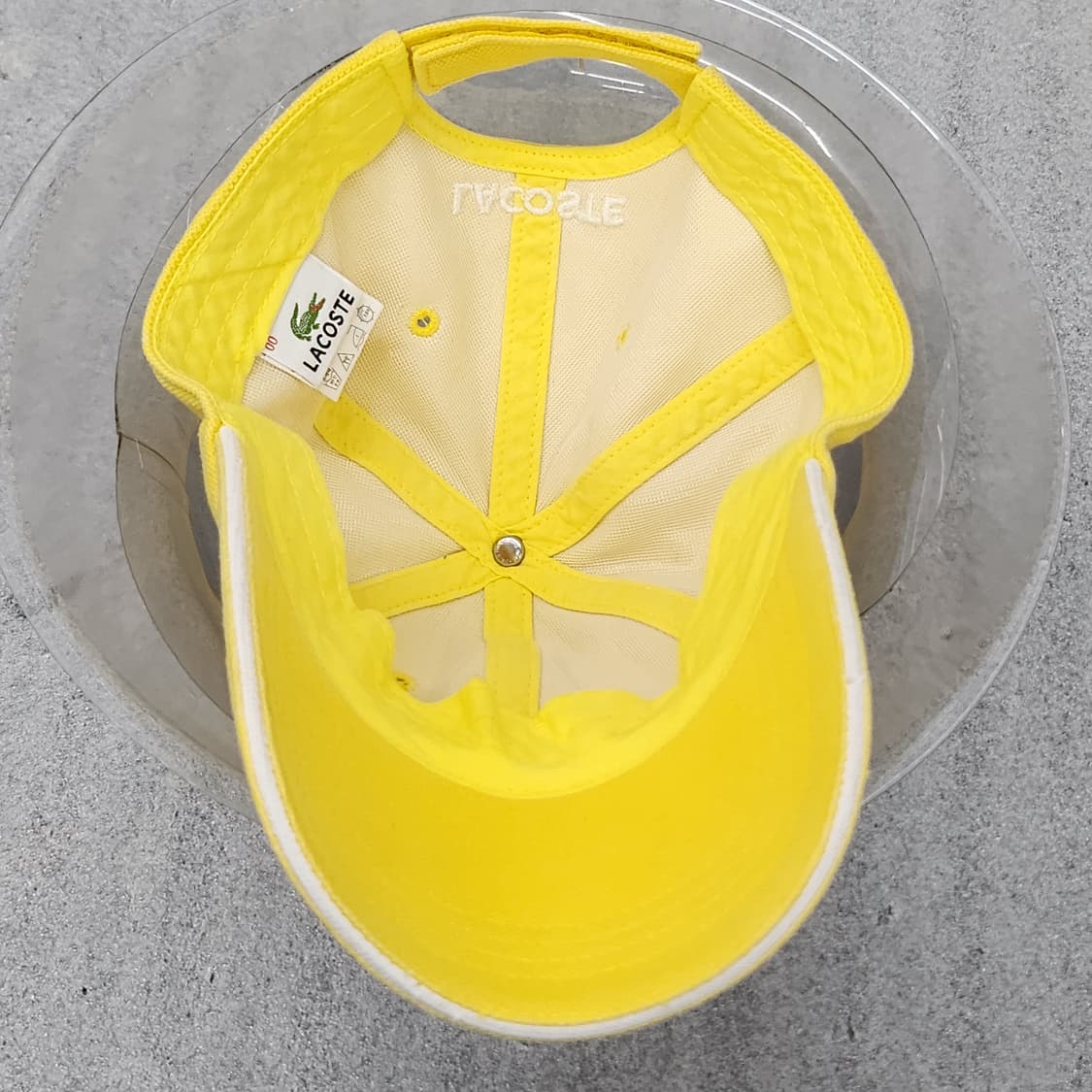 라코스테 볼캡 올 옐로우 58cm 상품이미지6