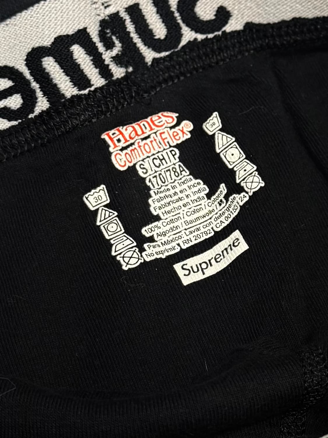 정품 슈프림 팬티 S사이즈 3set 상품이미지3