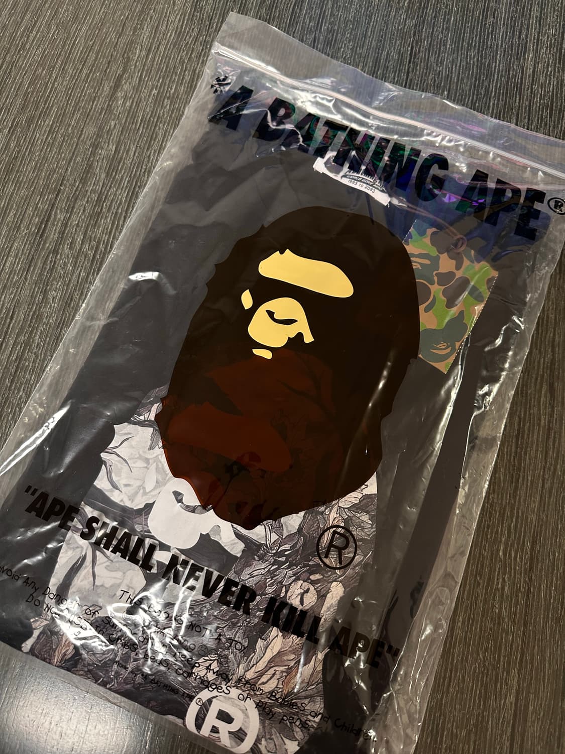 베이프 / 트리 카모 에이프 롱슬리브 블랙 / 2xl 상품이미지3