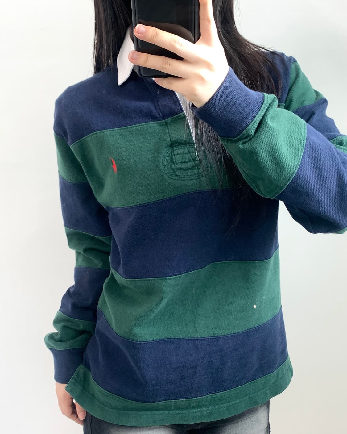 Polo 폴로 랄프로렌 네이비-그린 럭비티  상품이미지2