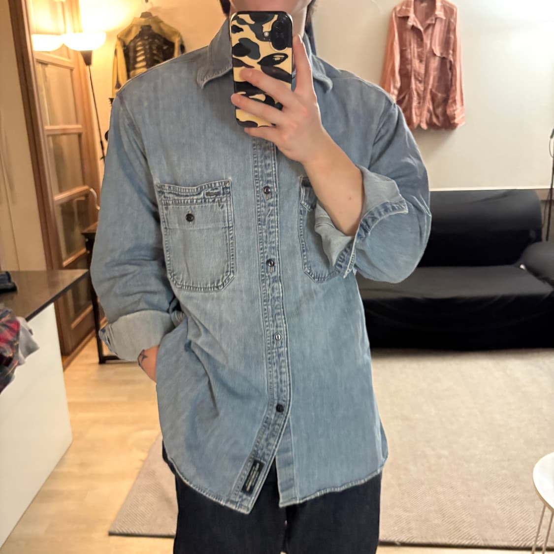 80s Polo Denim Shirt 상품이미지4