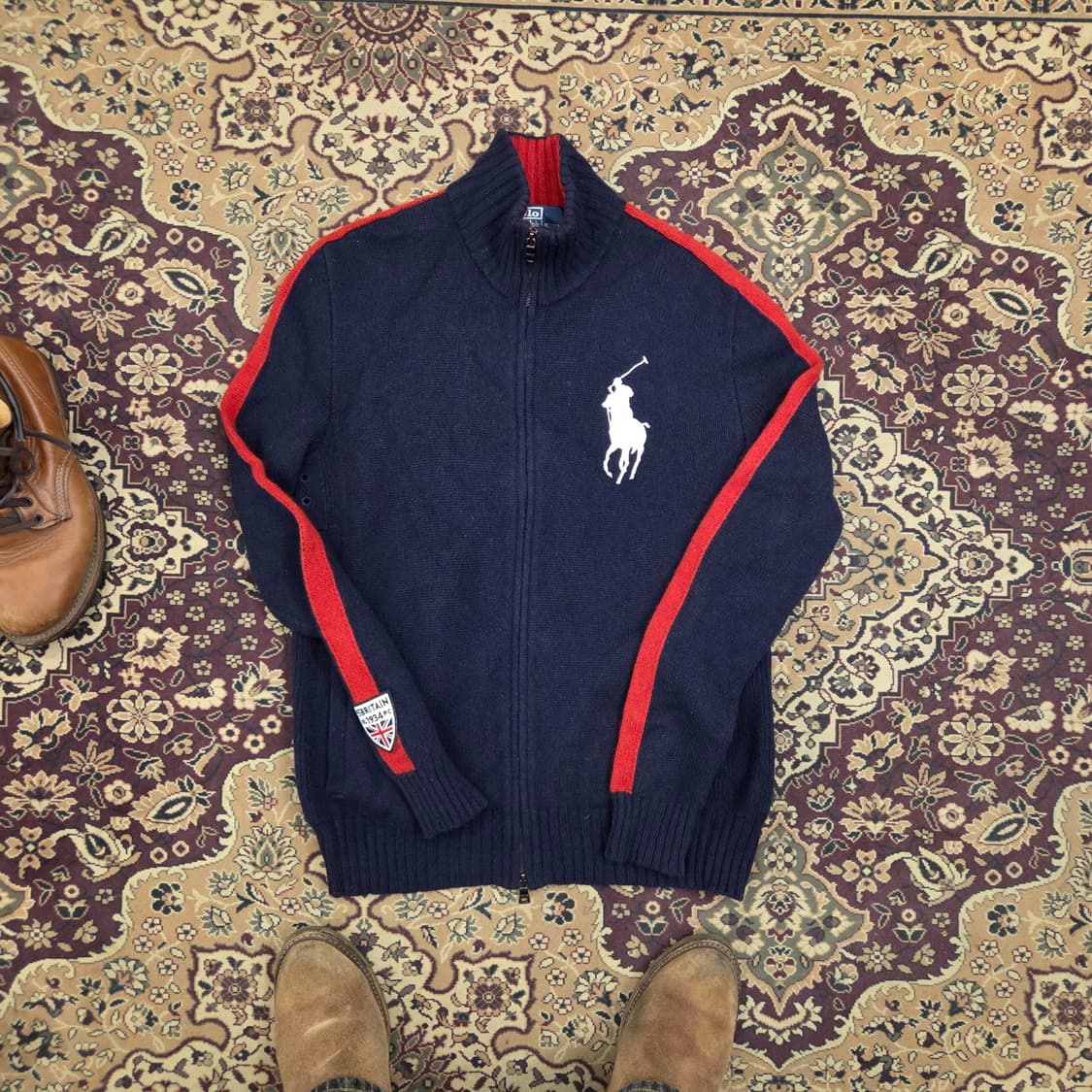 폴로 빅포니 브리튼 니트 집업 m 치프키프 상품이미지1