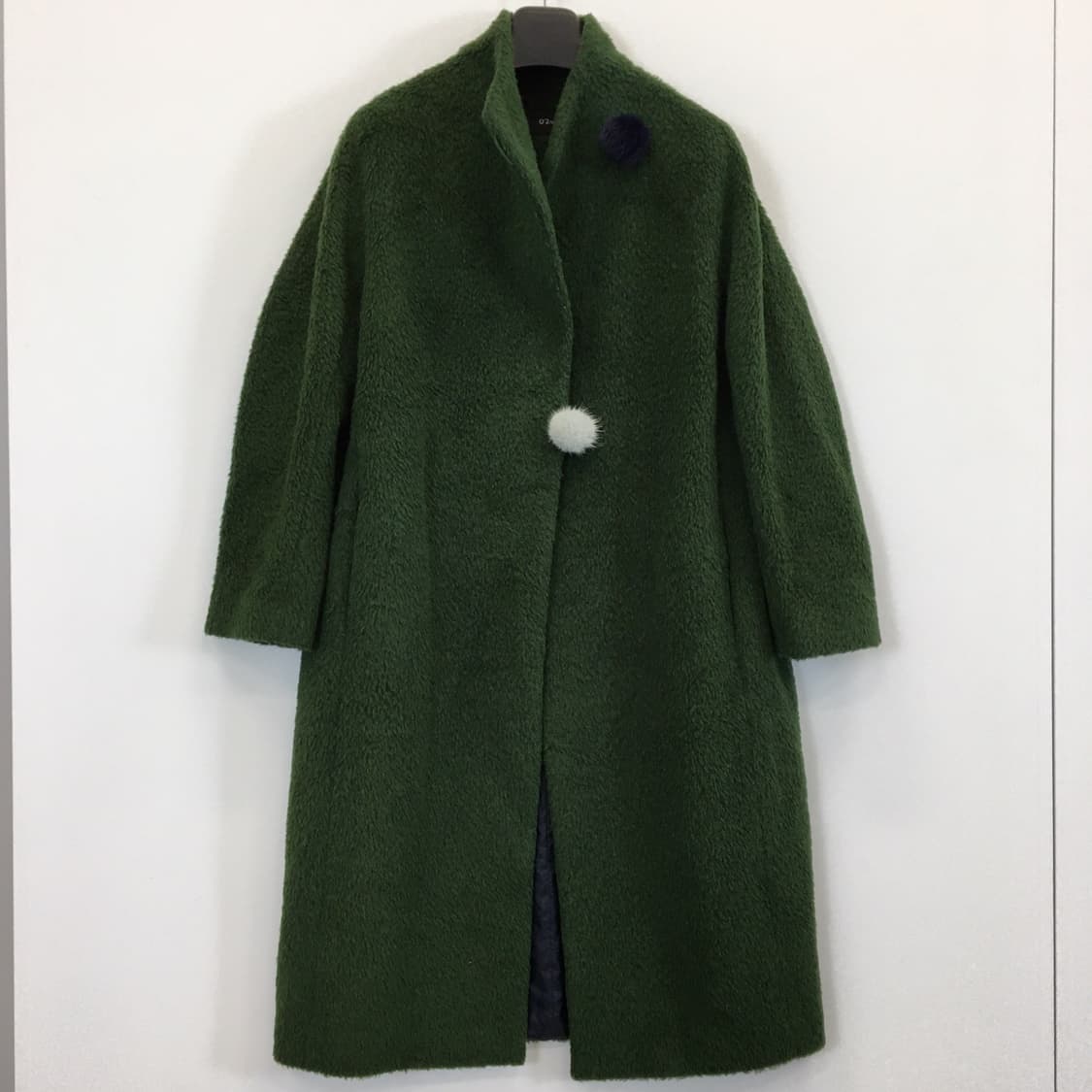 오즈세컨 알파카 코트 딥그린 82-94-160 상품이미지1