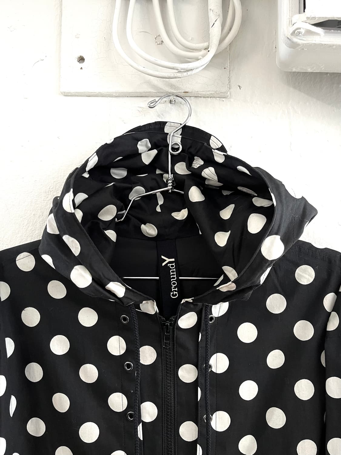 요지야마모토 GROUND Y 도트 후드 집업 상품이미지3
