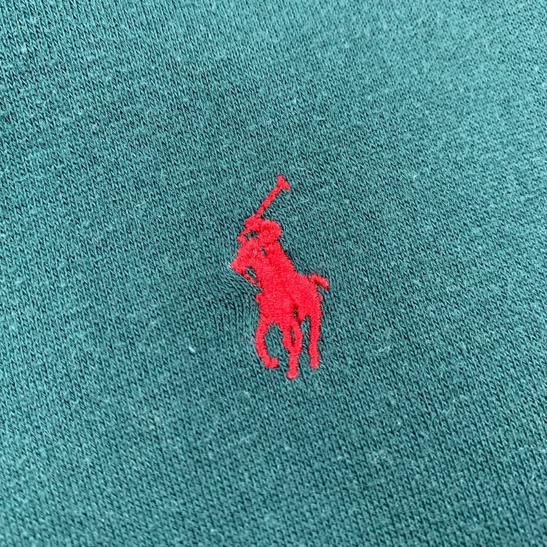 90‘s 폴로 랄프로렌 포니로고 후드집업 딥그린 상품이미지3