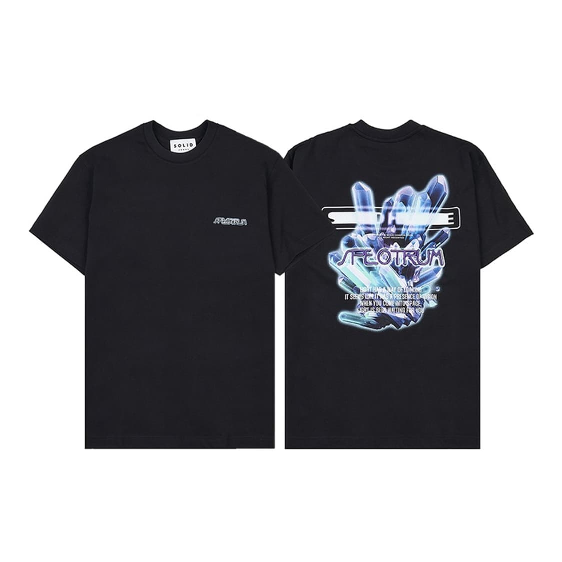 솔리드옴므 크리스탈 그래픽 티셔츠 상품이미지1