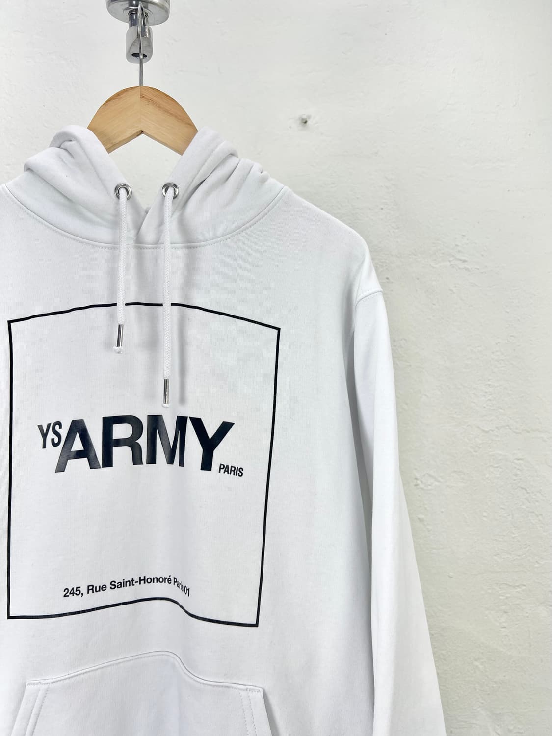 이브 살로몬 아미 화이트 코튼 후디 상품이미지3