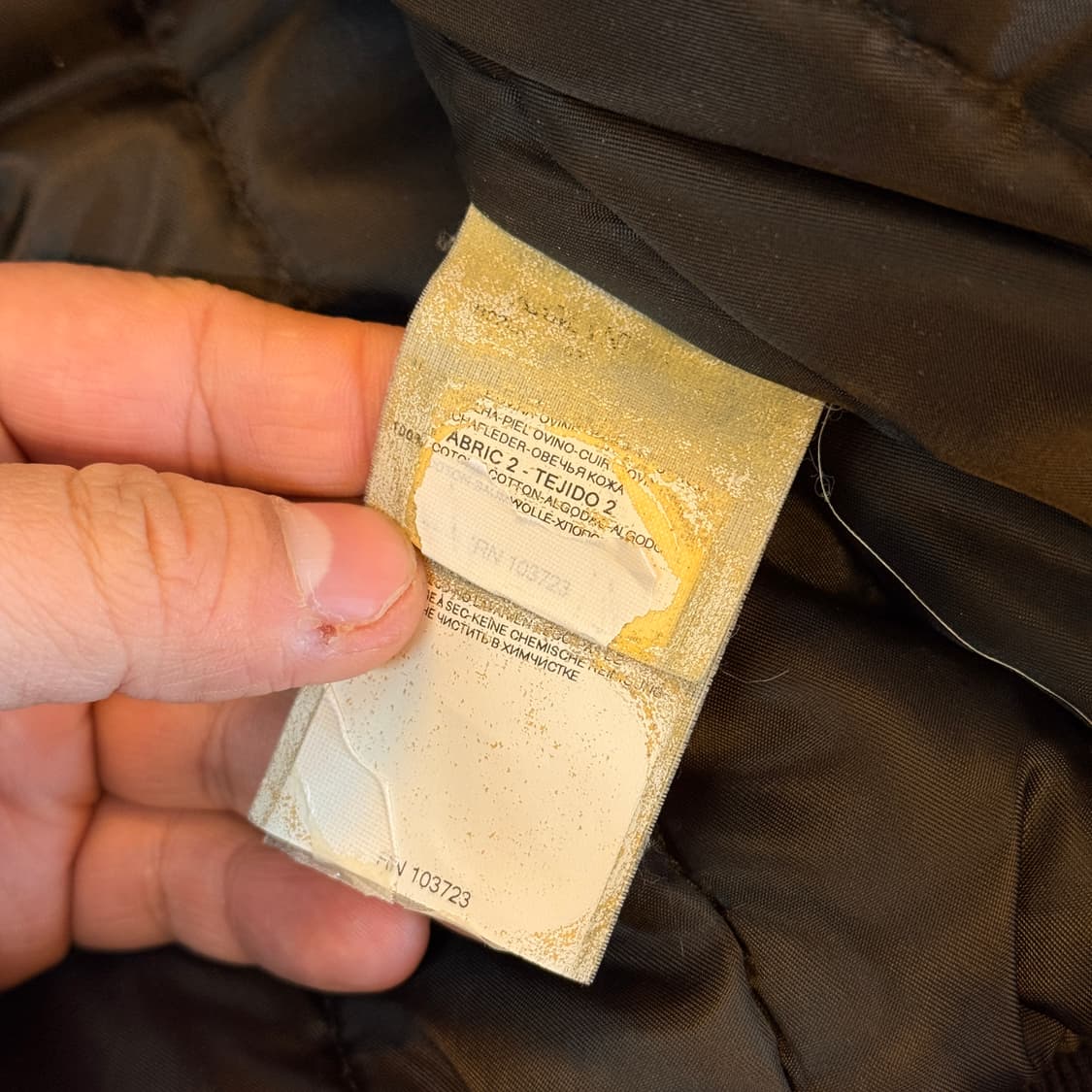 2011 아르마니 진스 양가죽 쉽레더 봄버 ma1 베이스 자켓 M L 상품이미지7