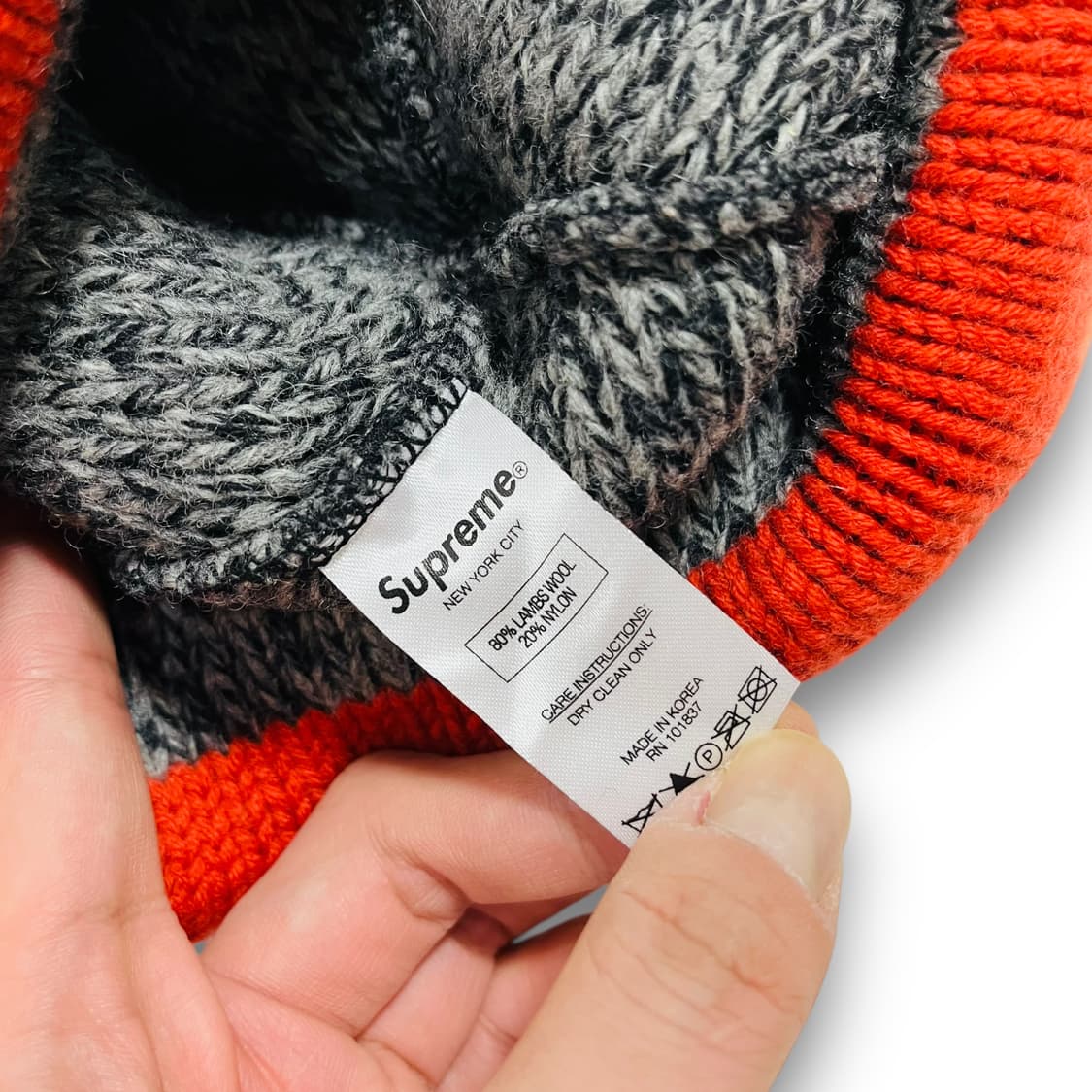 슈프림 15 FW Ragg 램스 울 무지개 빈티지 비니 상품이미지5