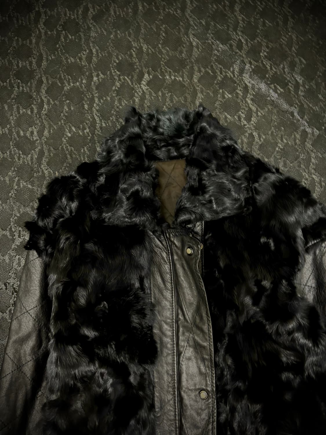 “Vintage” Chic Mood Fur Trimming Leather 상품이미지10