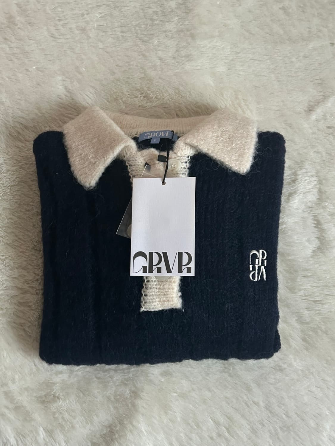 택O) 그로브 SOFT 니트 네이비 [차정원 착용] 상품이미지6