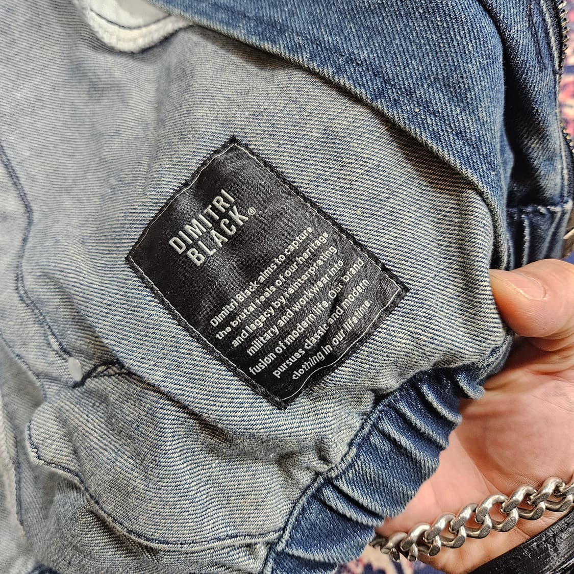 디미트리(DIMITRI) 공용 디트로이트 투웨이 집업 데님 자켓  상품이미지9