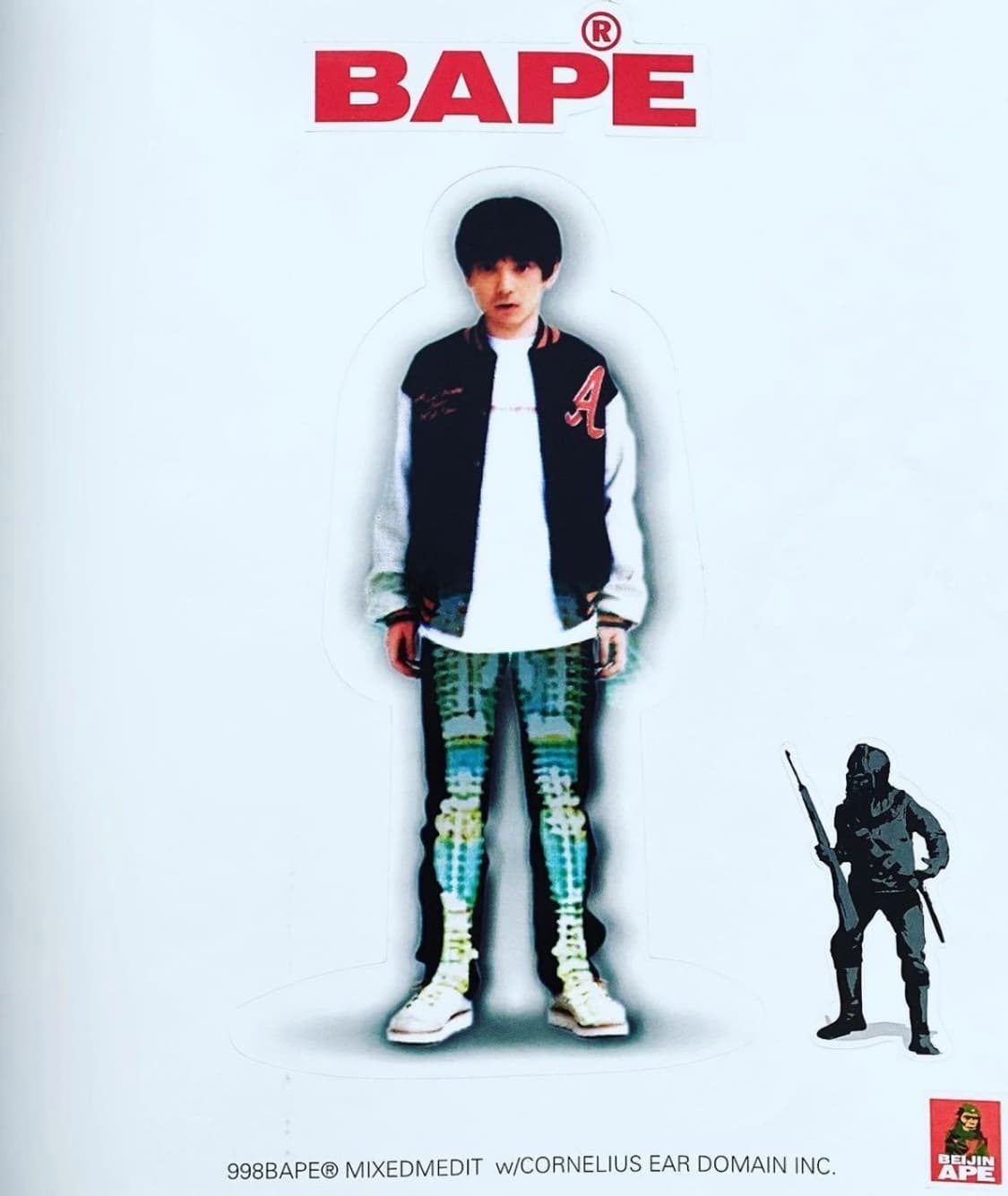 베이프 1998AW 가죽 바시티 자켓 니고 디렉팅 상품이미지2