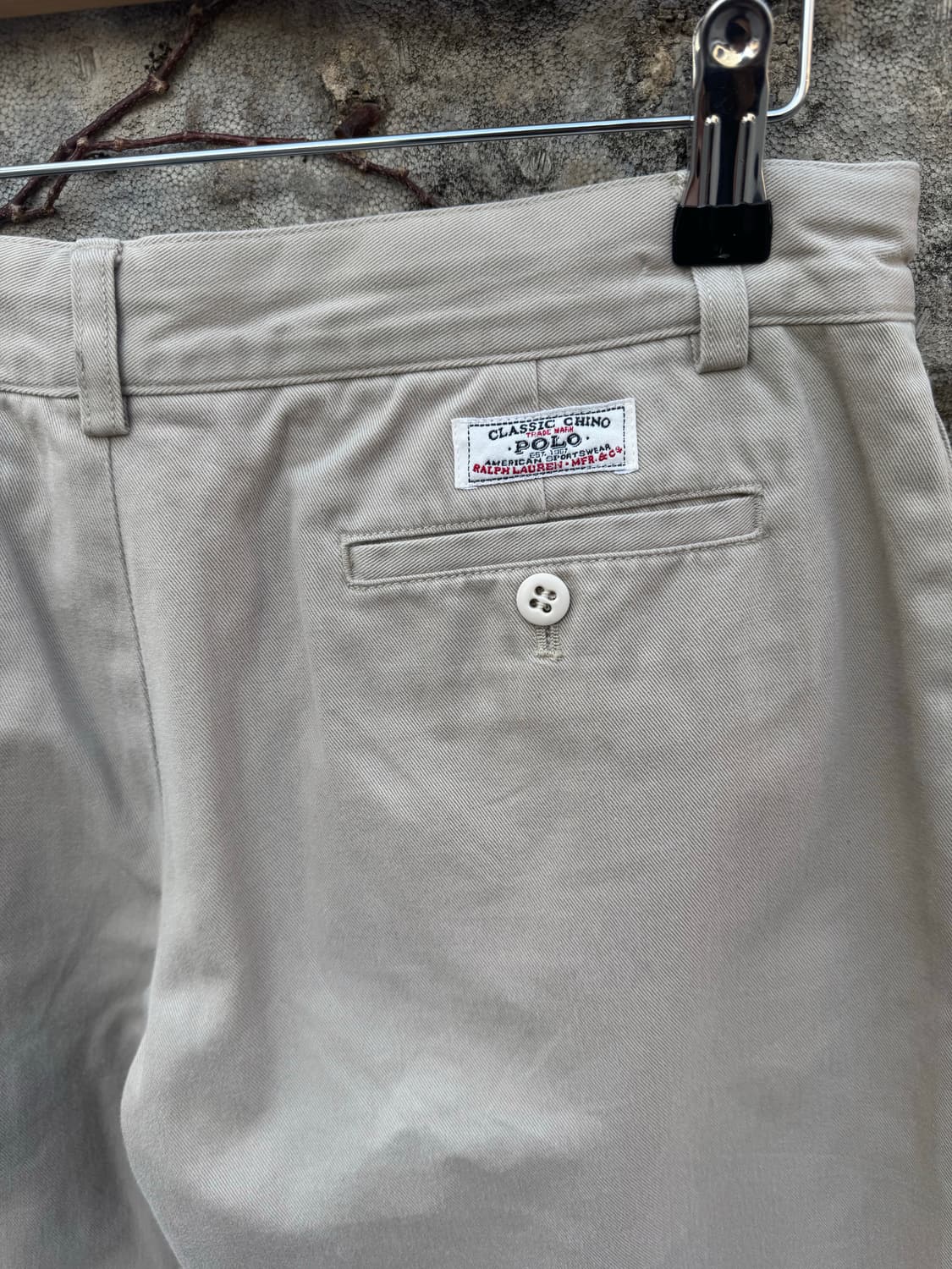 90s 폴로 랄프로렌 빈티지 치노 팬츠 면바지 베이지 여성 28-30 상품이미지7