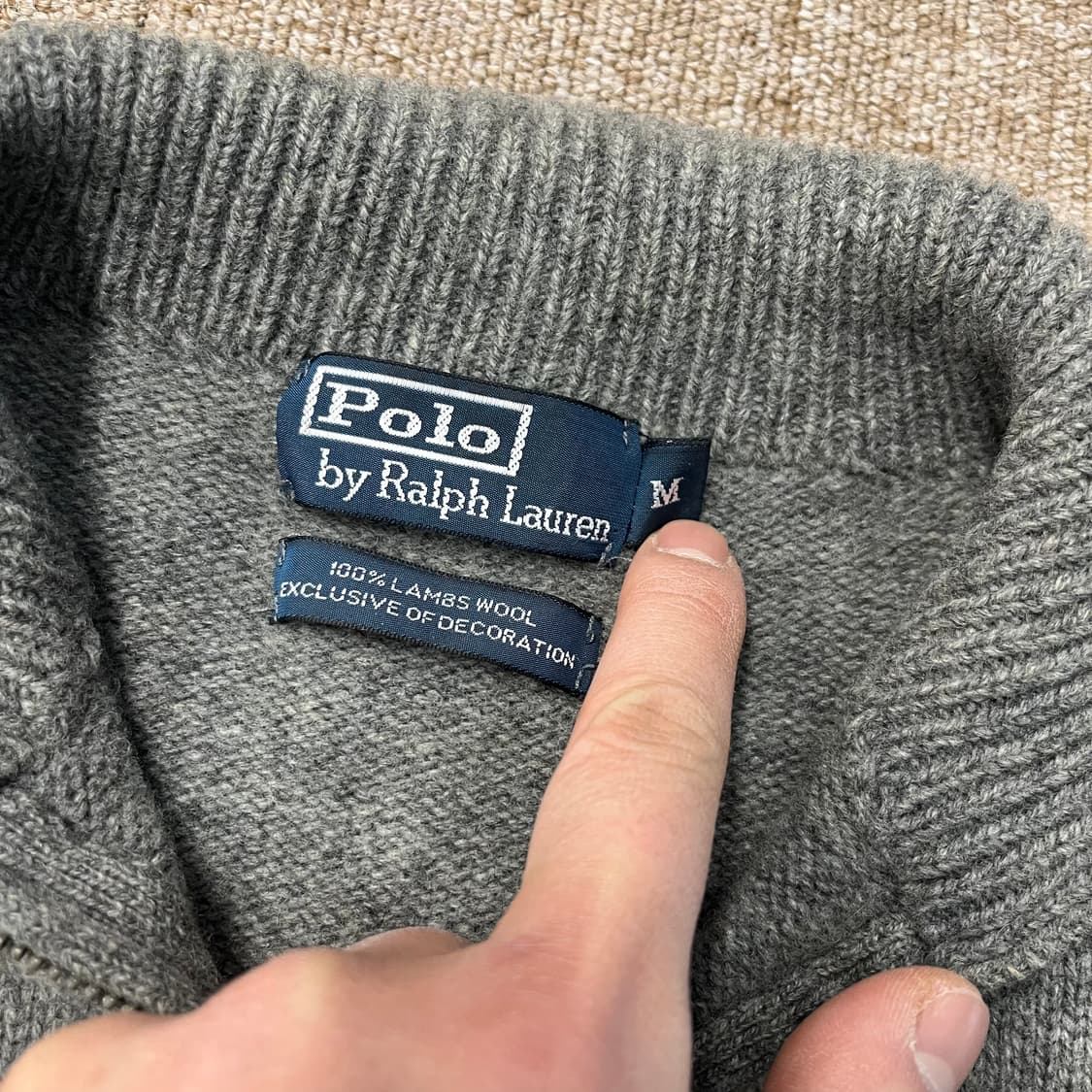  폴로 랄프로렌 반집업 니트 상품이미지4