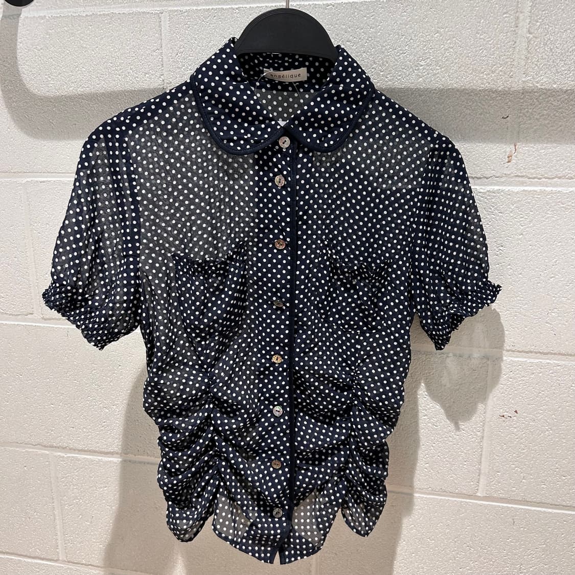 Vintage y2k Dot Shirts 상품이미지4