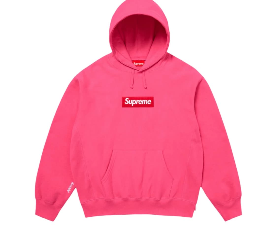 L) 25FW 슈프림 박스로고 후드 마젠타 상품이미지1