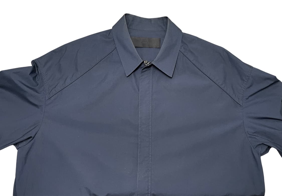 준지 오버셔츠 집업 네이비 사이즈 48 상품이미지1