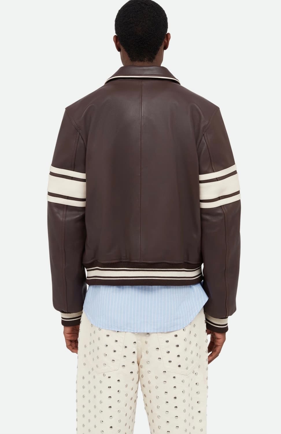 [M]Stussy X WalesBonner/스투시X웨일즈보너 레더 바시티 상품이미지3