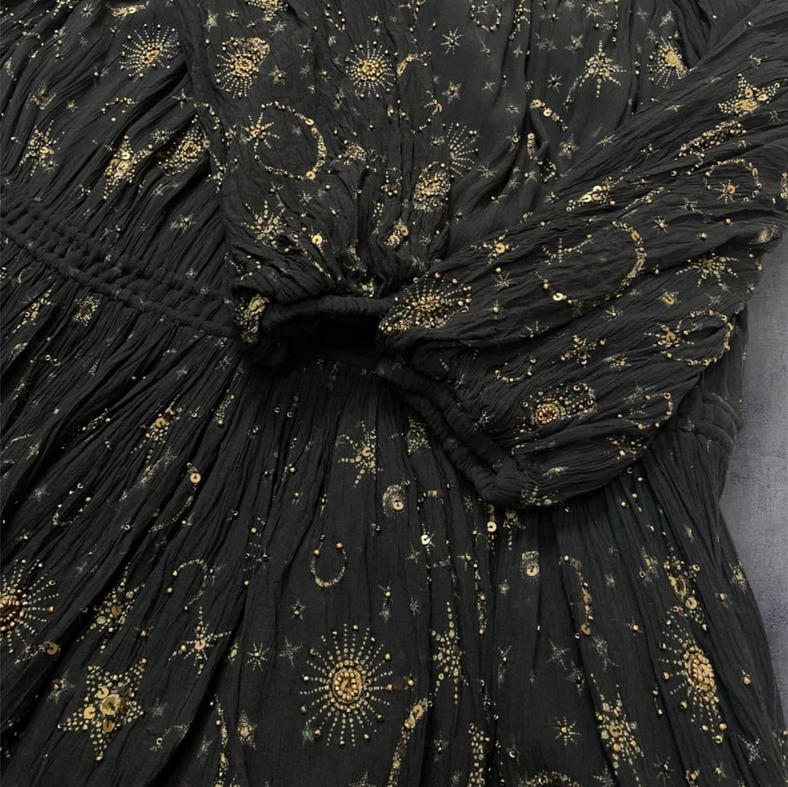 올세인츠 Allsaints 블랙 이소벨라 셀렌 비즈 원피스 EU34 상품이미지6