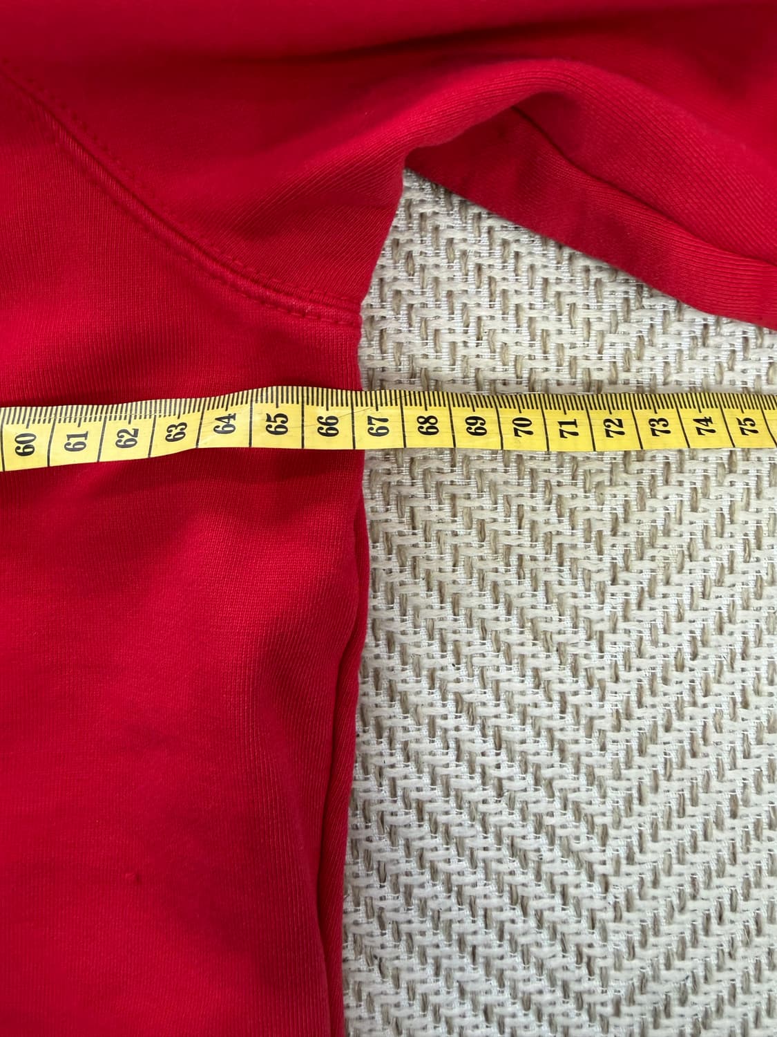 정품) 디젤 레드 패치 오버핏 맨투맨 티셔츠 M 상품이미지7