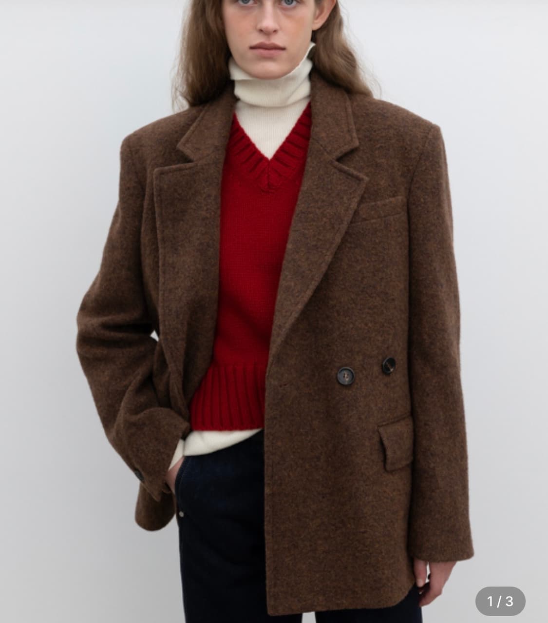 Rrace 울더블 자켓(브라운) 상품이미지1