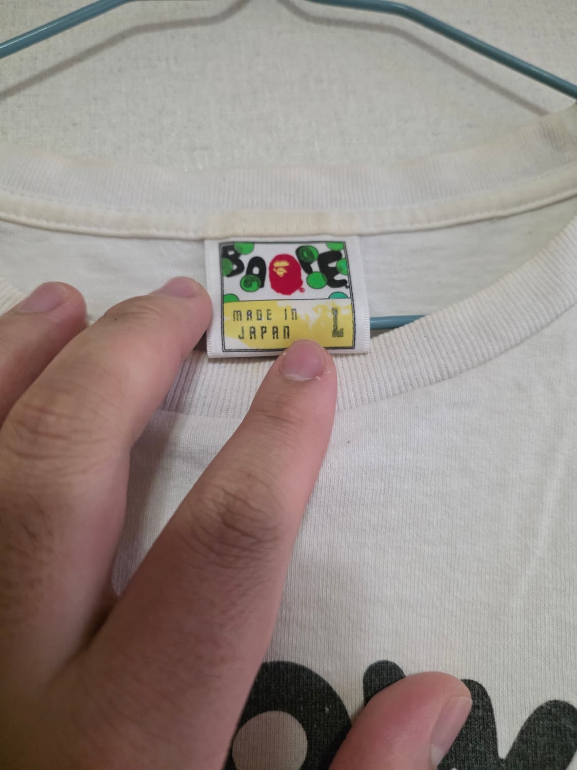 [L] 베이프 베이비마일로 할로윈 컬리지 반팔티 상품이미지5