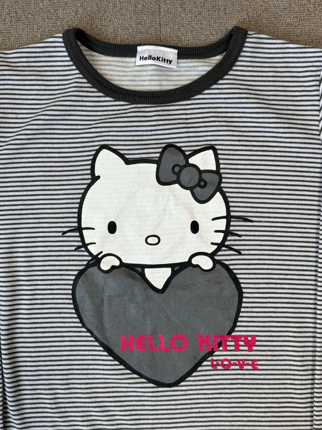 헬로키티 스트라이프 티셔츠 상품이미지2