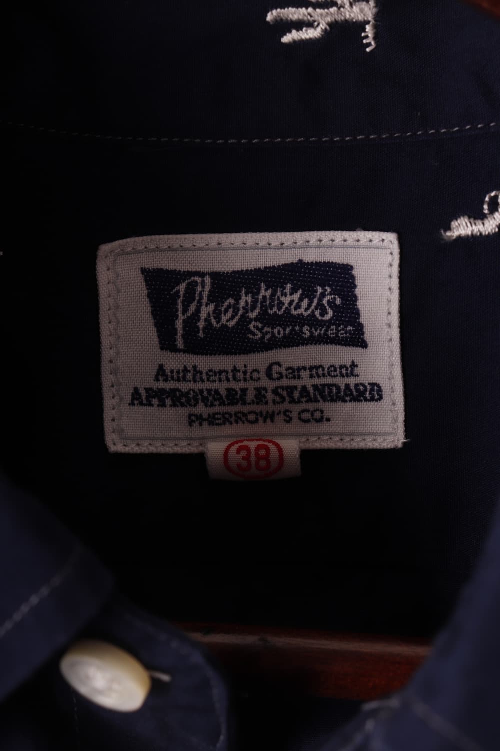 Pherrow’s pattern navy shirts 상품이미지8