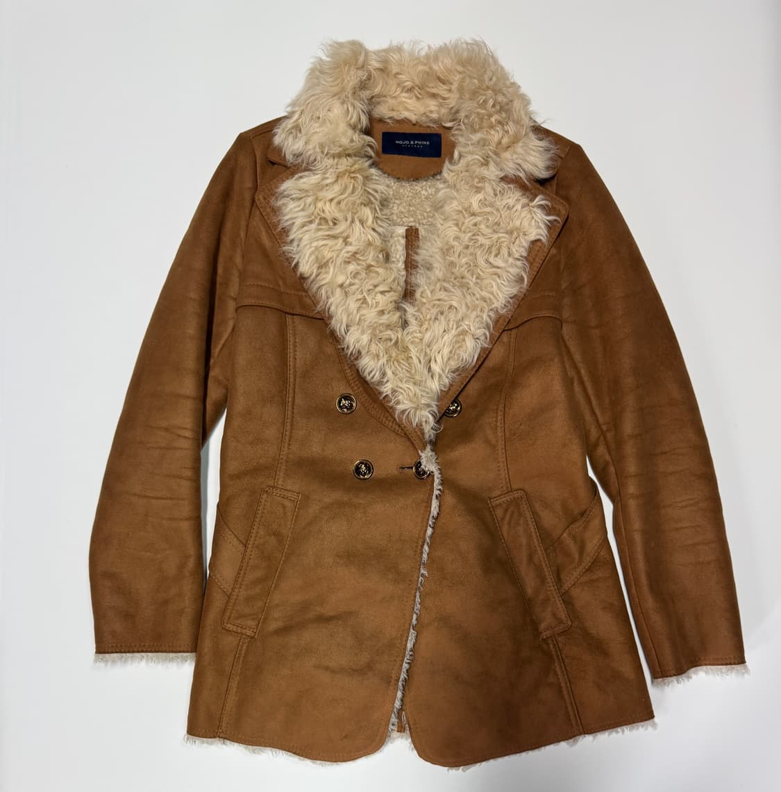 여성 모조에스핀 양모 무스탕 자켓 55 상품이미지1