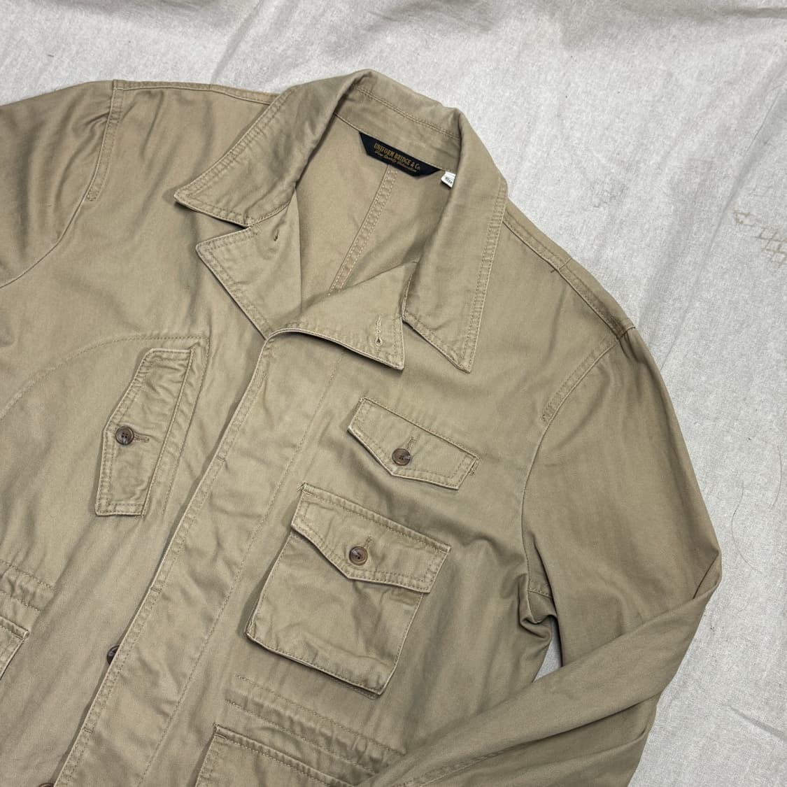 유니폼브릿지 베이지 사파리 유틸리티 자켓 XL 상품이미지2