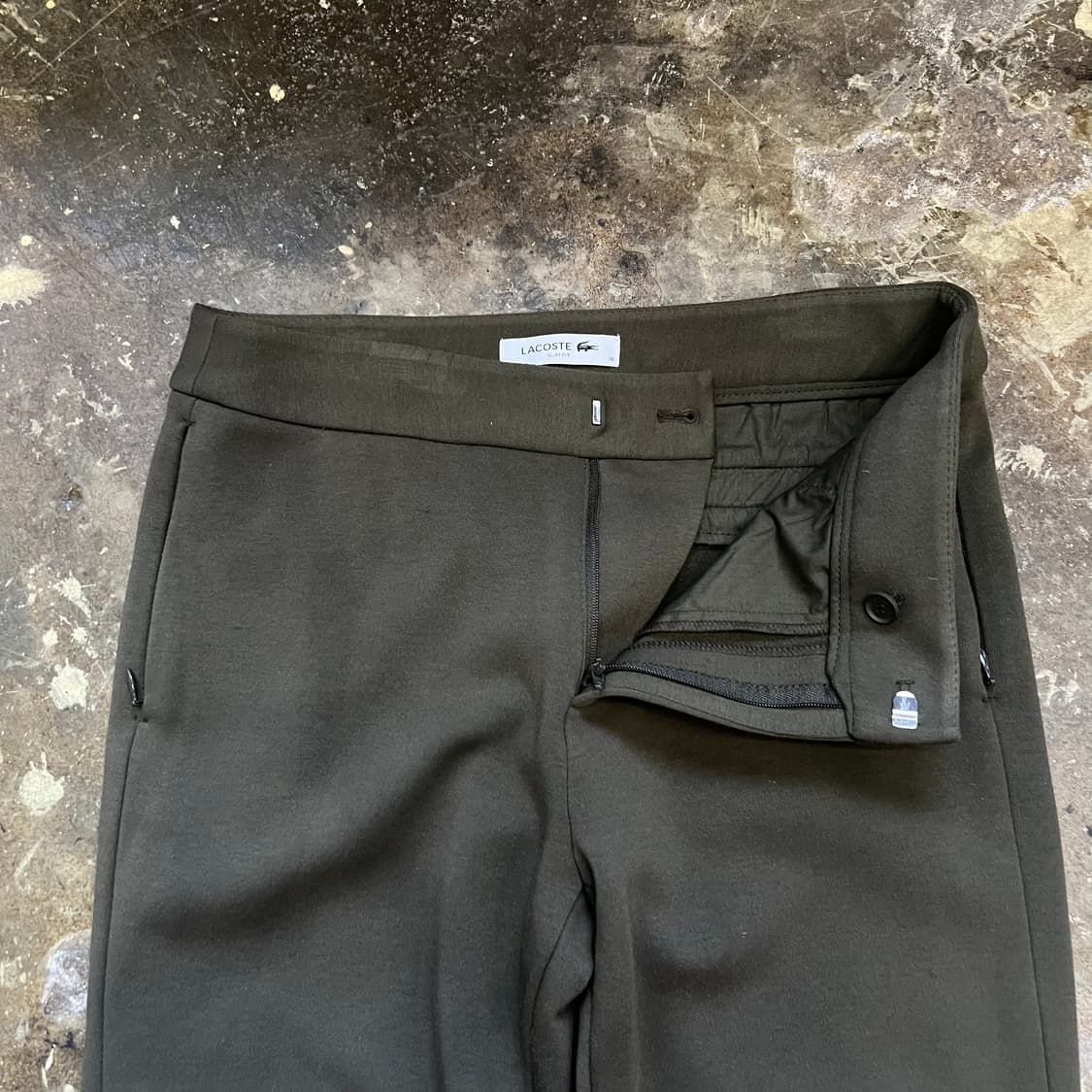28) 라코스테 기모 슬랙스 바지 팬츠 상품이미지4