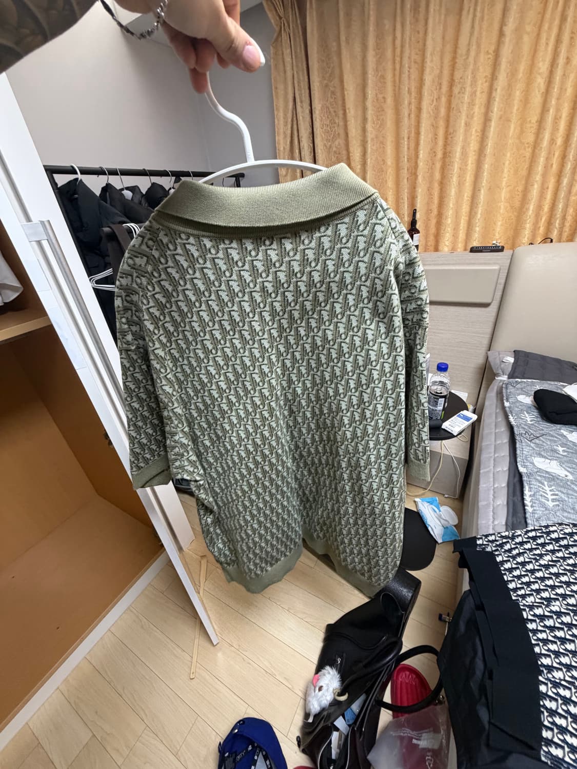 디올 오블리크 그린카라티셔츠 상품이미지2