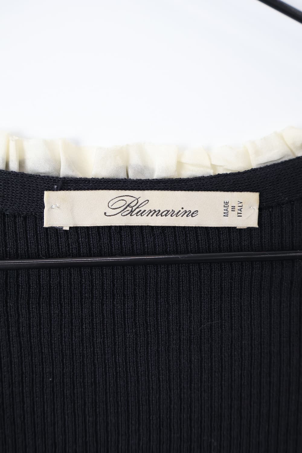 'Blumarine' Ruffle Trim Ribbed Cardigan 상품이미지5